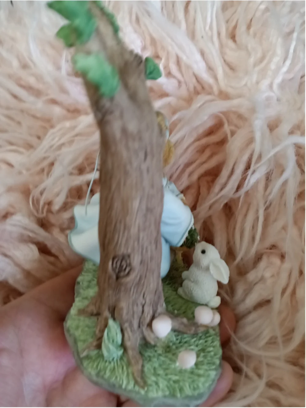 Cherished Teddies 2005 Maid Marian with Tree Mushrooms Bunny Flowers Bear